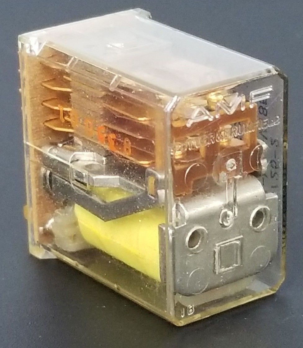 Used AMF POTTER & BRUMFIELD R10-E3725-2 RELAY R10-E4-W4-V185, 12VDC