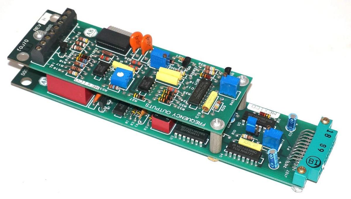 Used ALLEN BRADLEY 1334-MOD-C2 FREQUENCY OUTPUT BOARD 1334MODC2, 50370, 50371