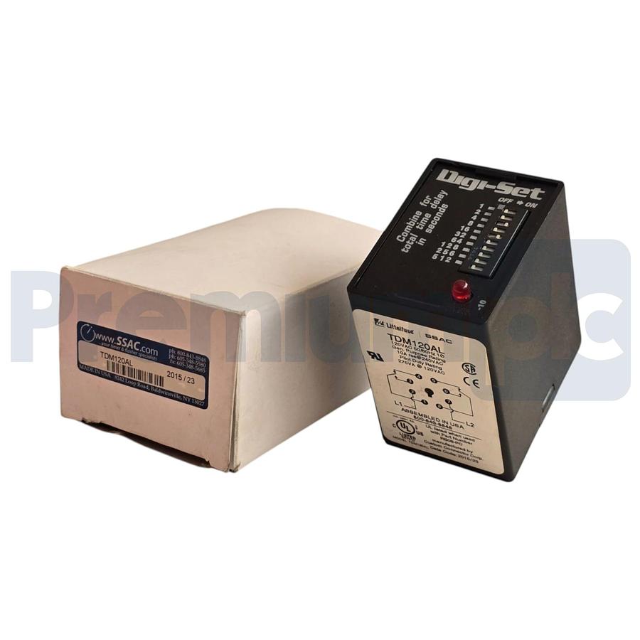 Used SSAC Littelfuse TDM120AL Digi-Set Solid State Delay-on-Make Timer 120VAC NSMP