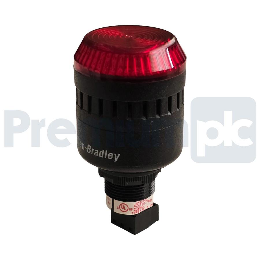 Allen-Bradley 855PC-B10ME422 /A Light & Sound Comb Alarm w/Red LED 120V AC NSNP