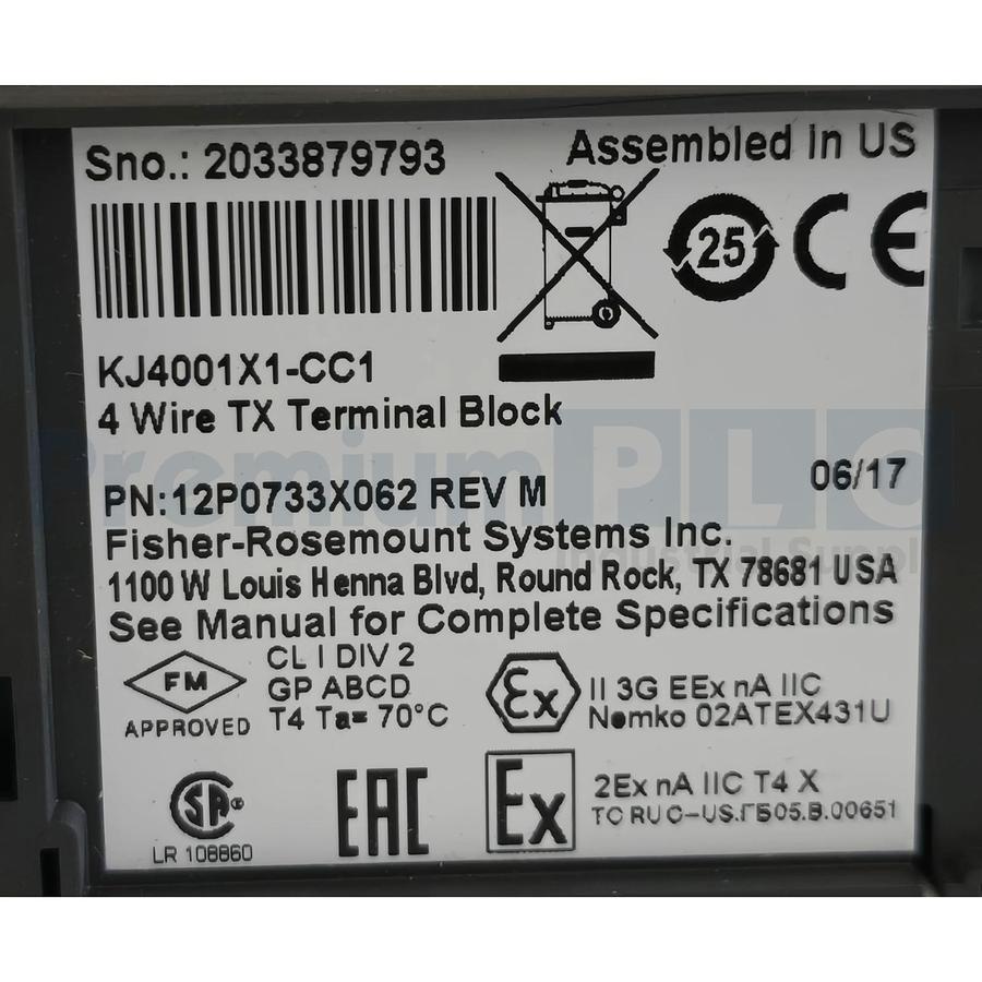 Used EMERSON VE4003S2B3 DeltaV AI 4-20mA HART 8CH CARD 12P2532X152 KJ3222X1-BA1 NSMP