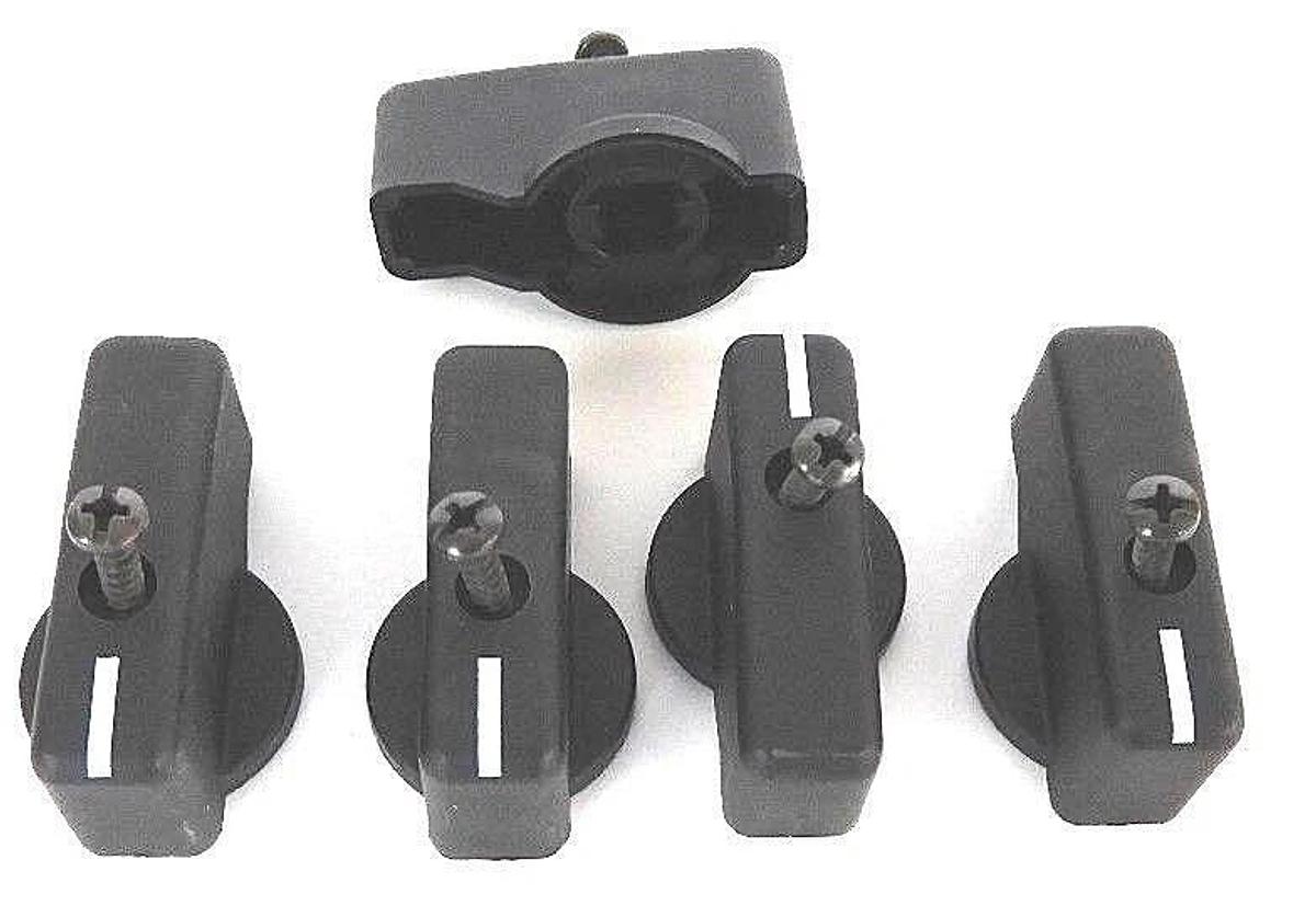 Used NEW ALLEN BRADLEY 194L-G3154N STANDARD BLACK KNOB 194LG3154N, SER. A (PACK OF 5)