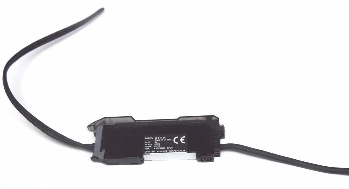 Used KEYENCE LV-11SA AMPLIFIER LASER LV11SA, 12-24V DC
