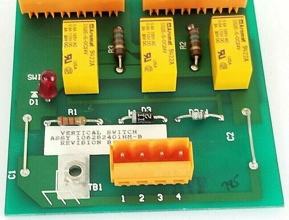 Used BOSTON FINCOR 106282401KM-B VERTICAL SWITCH ASSY. BOARD REV. B NL 106282401KM