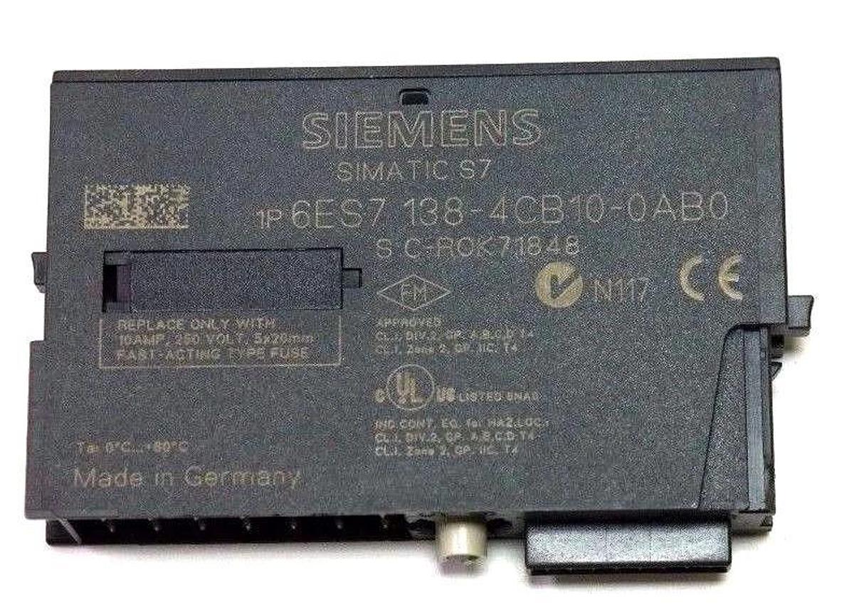 Used LOT OF 6 SIEMENS 6ES7 138-4CB10-0AB0 SIMATIC POWER MODULES 24/48VDC, 24/230VAC