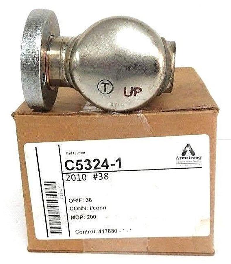 NIB ARMSTRONG C5324-1 210 #38 STEAM TRAP ORIF: 38, CONN: I/CONN, MOP: 200