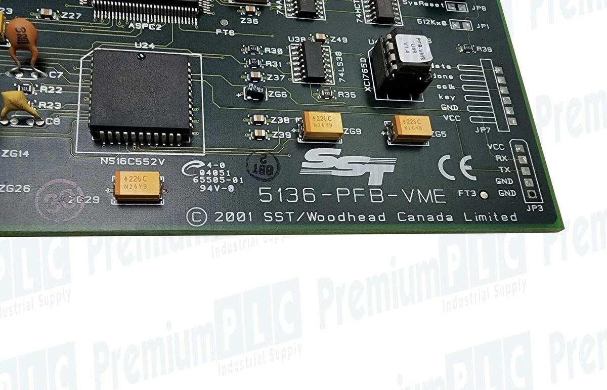 Used USED SST / WOODHEAD 5136-PFB-VME PROFIBUS INTERFACE CARD 5136PFBVME