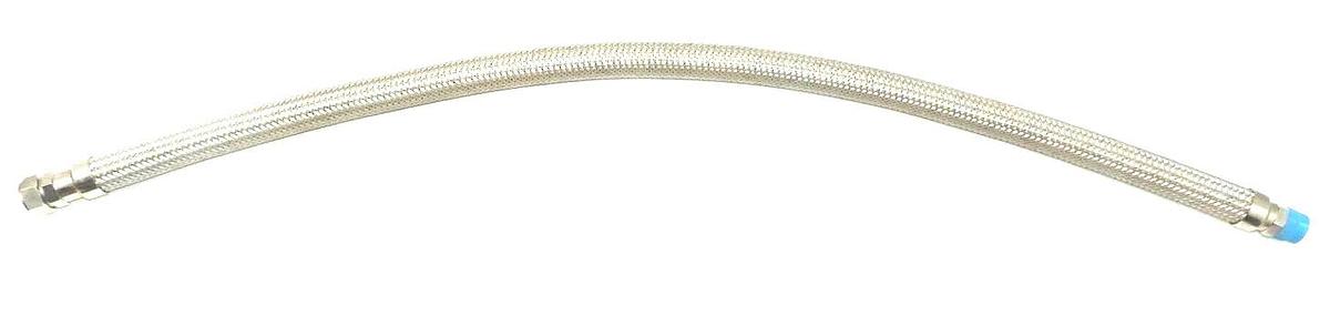 Used NEW STAINLESS STEEL BRAIDED 1"x1 1/2", 56" TOTAL LENGTH FLEXIBLE HOSE