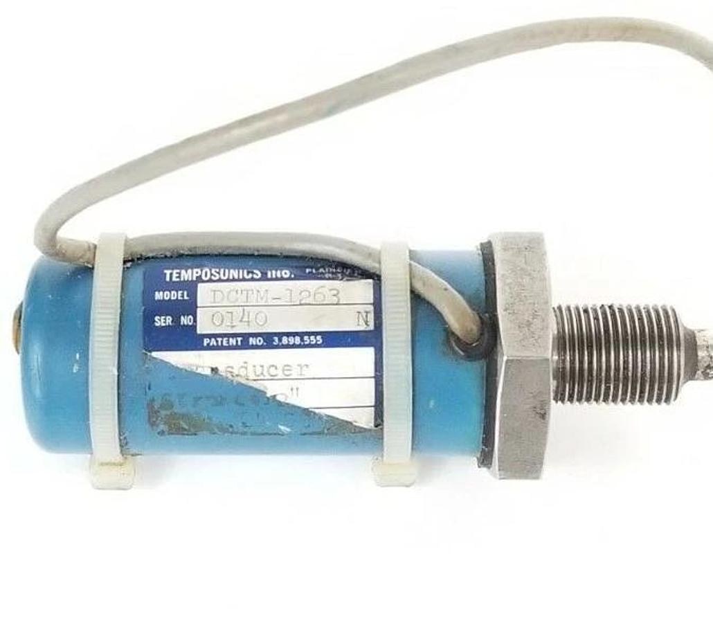 Used TEMPOSONICS INC. DCTM-1263 TRANSDUCER 12'' STROKE 21'' IN. ROD 24-3/4'' IN. OAL