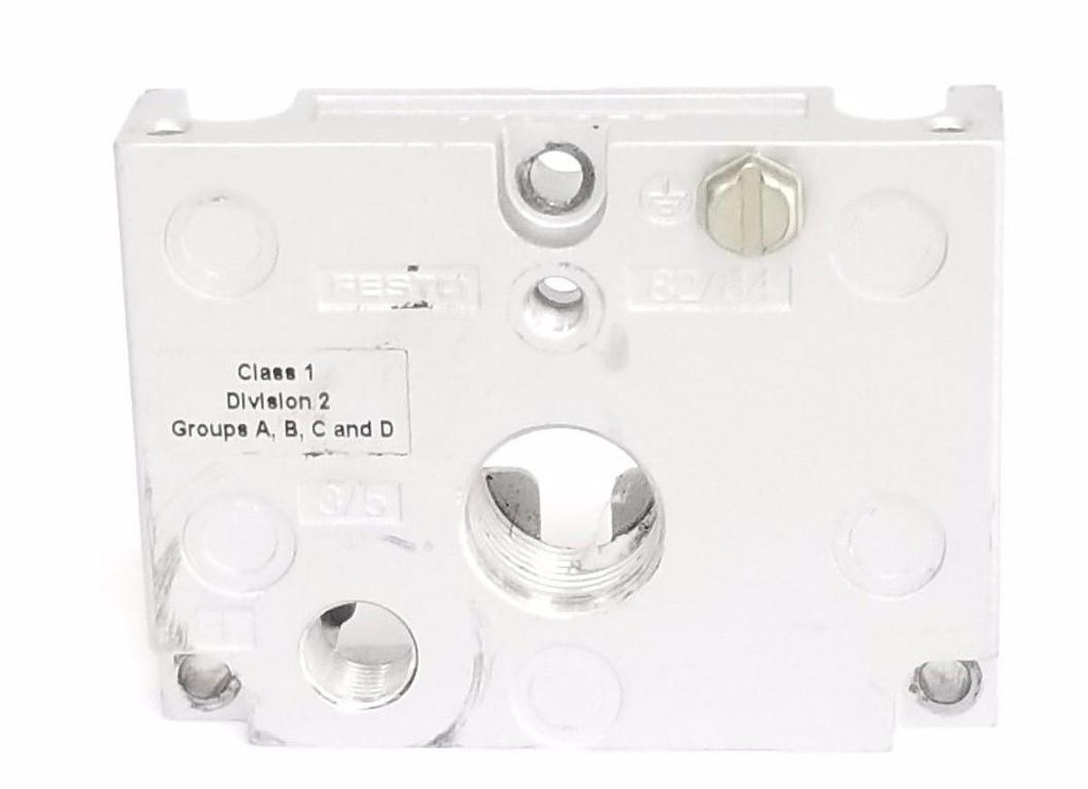 Used FESTO 351867 ALUMINUM END PLATE