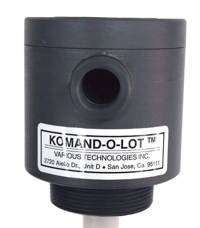 Used NIB VARIOUS TECHNOLOGIES KOMAND-O-LOT LS-50F-02E0 LEVEL SWITCH