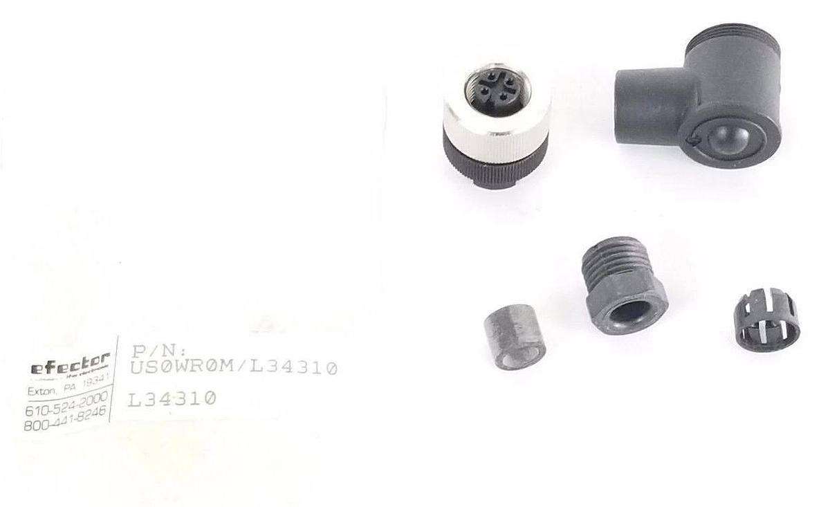 NEW EFECTOR US0WR0M/L34310 CONNECTOR PLUG L34310