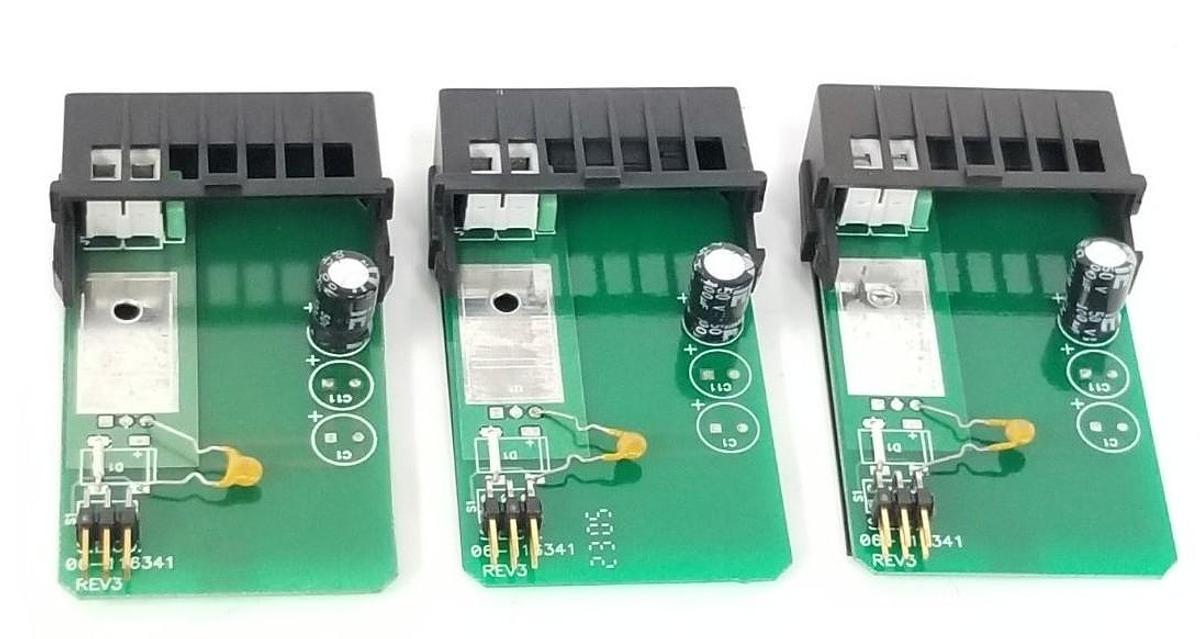 Used LOT OF 3 SIMPSON / GOODMAN 06-116341 EXCITATION BOARDS REV. 3, 06116341