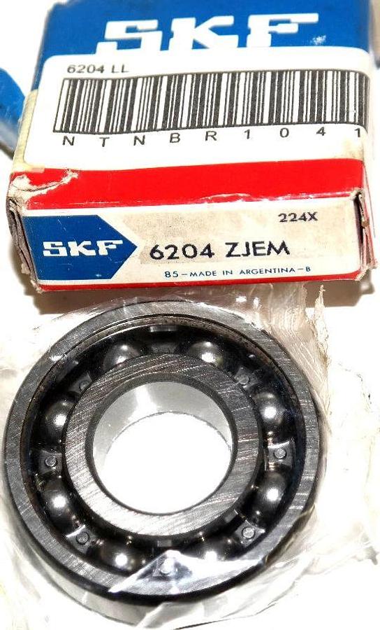 NIB SKF 6204-ZJEM BALL BEARING SINGLE ROW 6204ZJEM