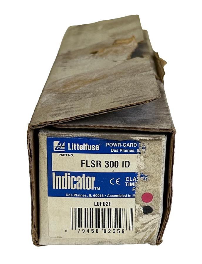 Used NEW LITTELFUSE FLSR 300 ID / FLSR300ID TIME DELAY FUSE W/ INDICATOR 75-600V 300A