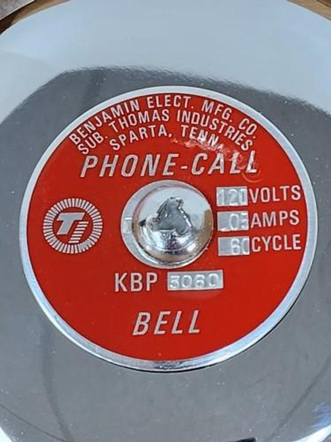 Used NIB THOMAS INDUSTRIES / BENJAMIN KBP-5060-120V PHONE CALL BELL KBP-5060
