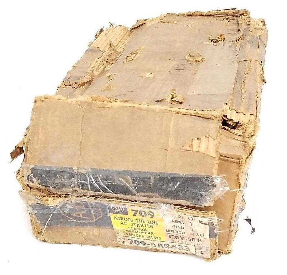 NIB ALLEN BRADLEY 709-AAB433 STARTER SER. L 709-A0D103 , 70A86 120V, 60HZ