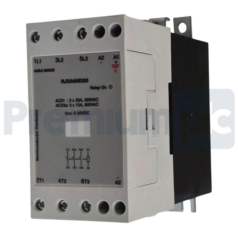 Carlo Gavazzi RJ3A60D20 | RJ3A Solid State Relay 3-Phase 20A 600VAC 5-32VDC NSMP