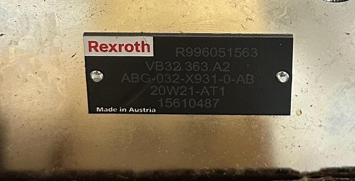 REXROTH ABG-032-X931-0-AB / VB32.363.A2 / 20W21-AT1 / R996051563 BLOCK OEM NSMP