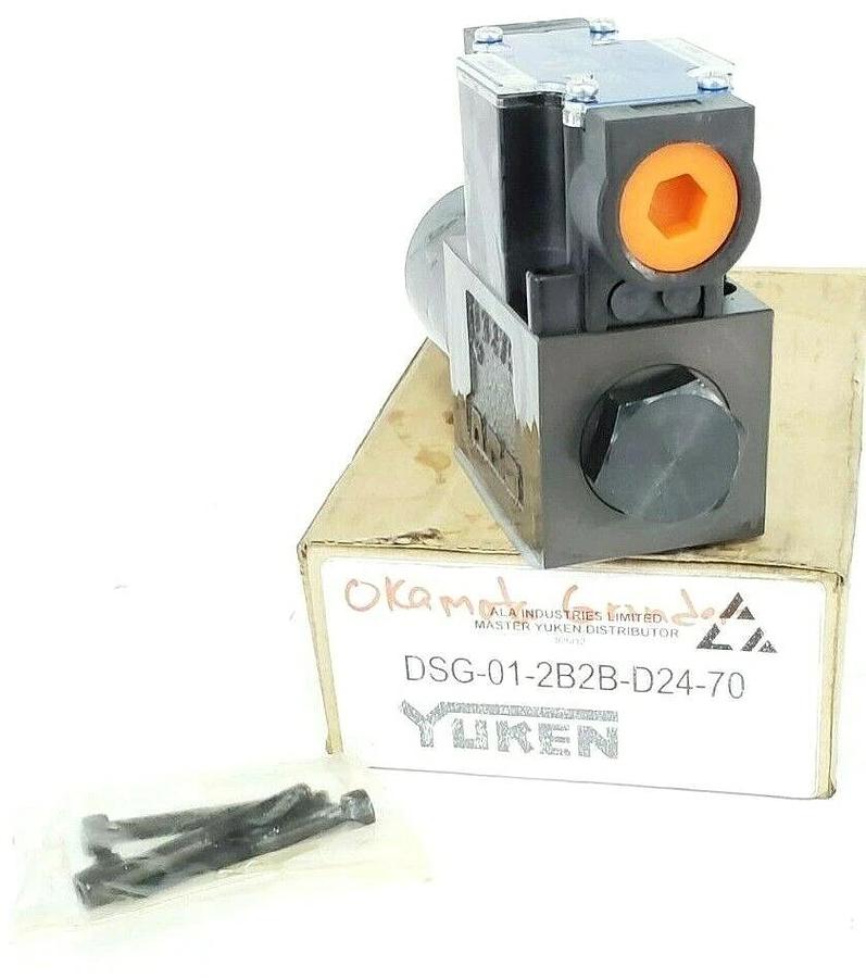 NIB YUKEN DSG-01-2B3B-D24-70 DIRECTIONAL VALVE ELECTRICAL RELAY TYPE 5075PSI MAX