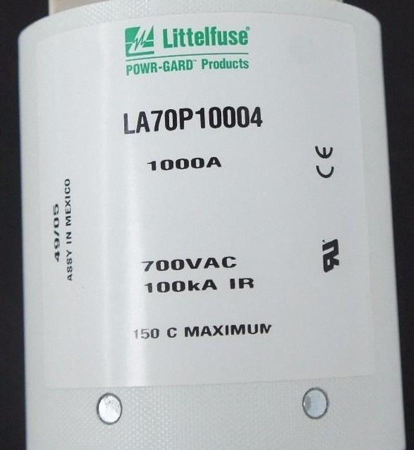 NIB LITTELFUSE LA70P10004 POWR-GARD FUSE 1000A, 700VAC