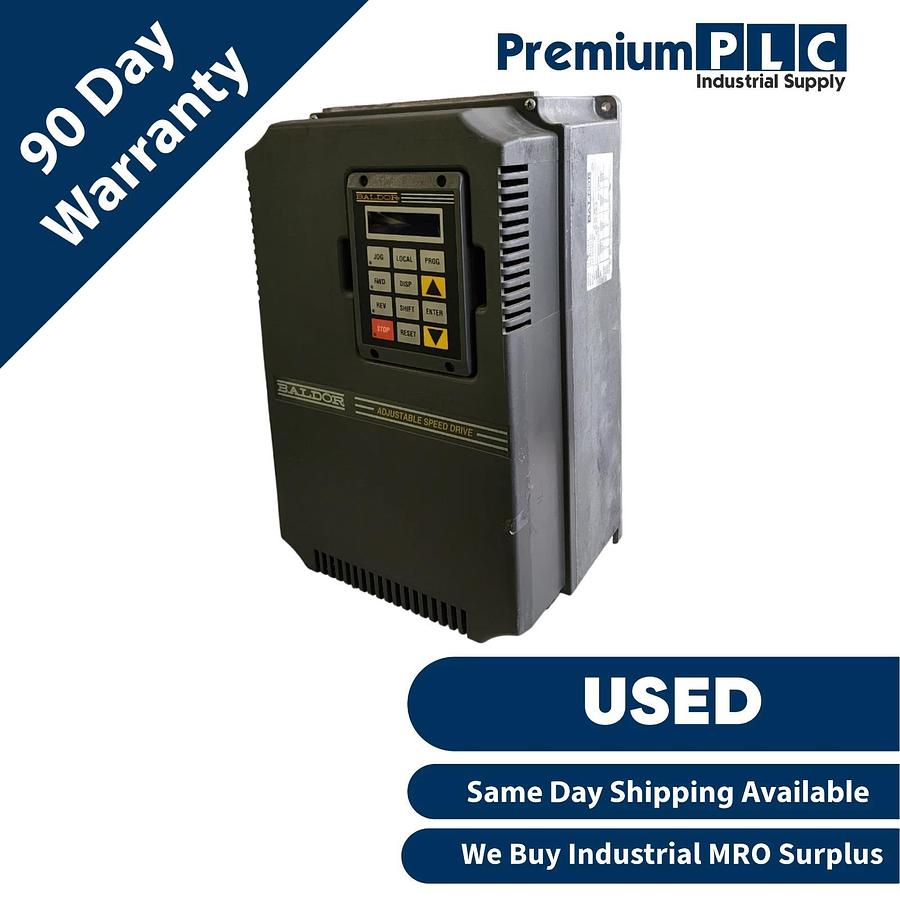 Used USED BALDOR ID15H410-E AC INVERTER 460V, 15H, 7.5/10/15HP SPEC NO. FIF2010C-00