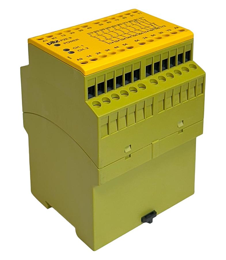 Used PILZ PZE9/24VDC/8S10 / 774150 SAFETY RELAY 2-CHANNEL 24VDC 8/5A 3W NSMP