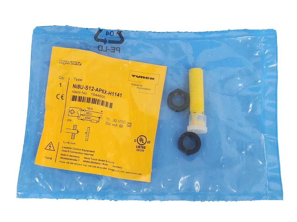 Used NEW TURCK NI8U-S12-AP6X-H1141 INDUCTIVE SENSOR IDENT-NO. 1644600