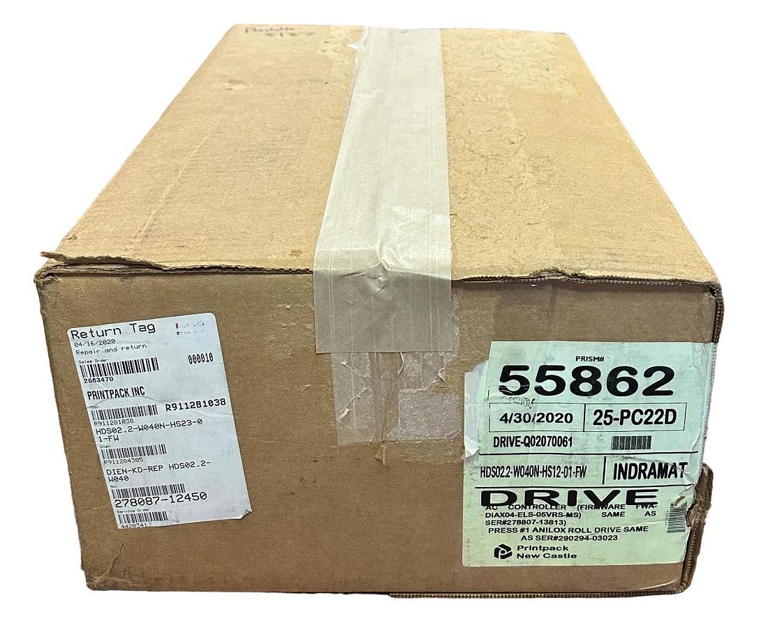 Refurbished REPAIRED REXROTH HDS02.2-W040N-HS23-01-FW / R911281038 Diax SERVO DRIVE SERCOS