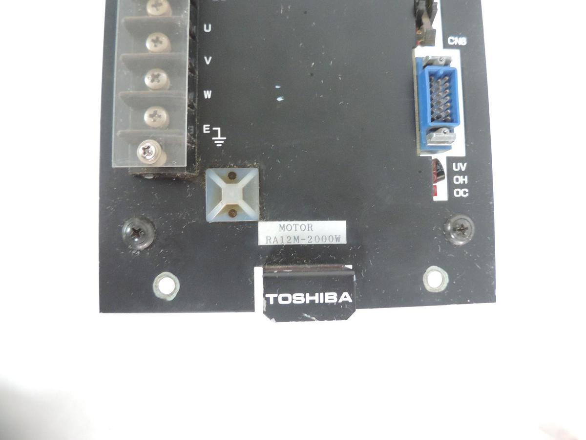 Used TOSHIBA RA DRIVER RAD12-2033 DRIVE 200/220/230V MOTOR RA12M-2000W