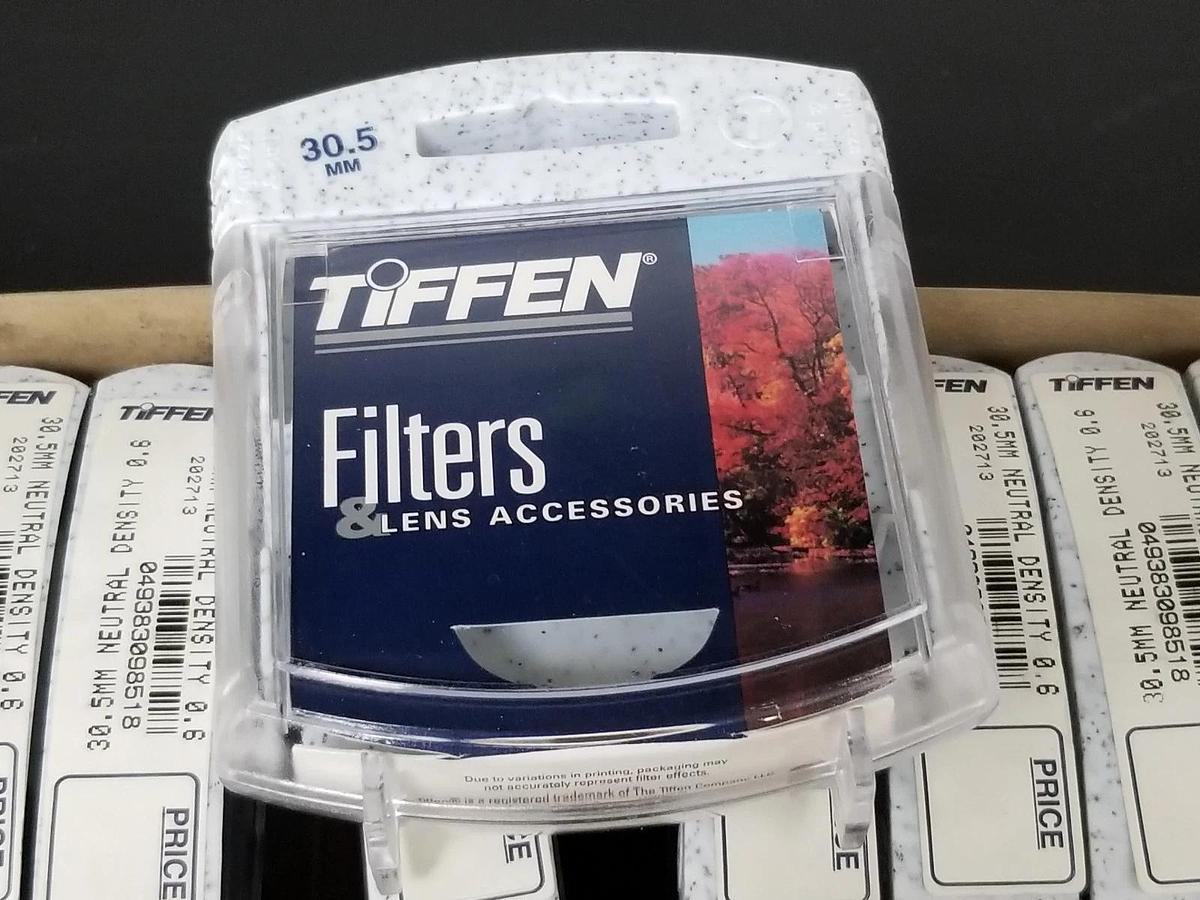 Used BOX OF 10 NEW TIFFEN 202713 30.5MM NEUTRAL DENSITY 0.6 FILTERS, 202913