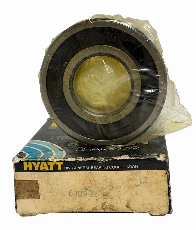 NIB HYATT 6309ZZE single-row deep groove radial ball bearing 6309 ZZ E NSMP