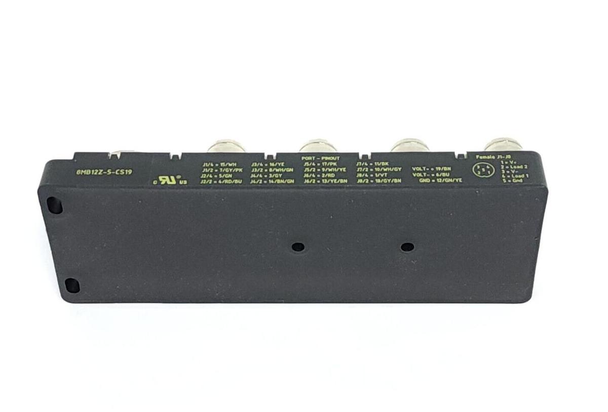 Used NEW TURCK 8MB12Z-5-CS19 EUROFAST CORDSET JUNCTION MULTIBOX