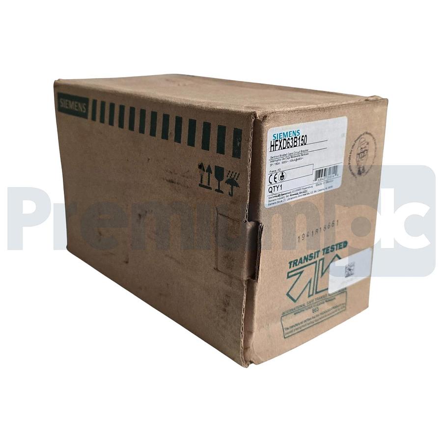 SIEMENS HFXD63B150 SENTRON CIRCUIT BREAKER 3P/150A/600V~/65kA@480V~ w/TRIP NSMP 783643318144