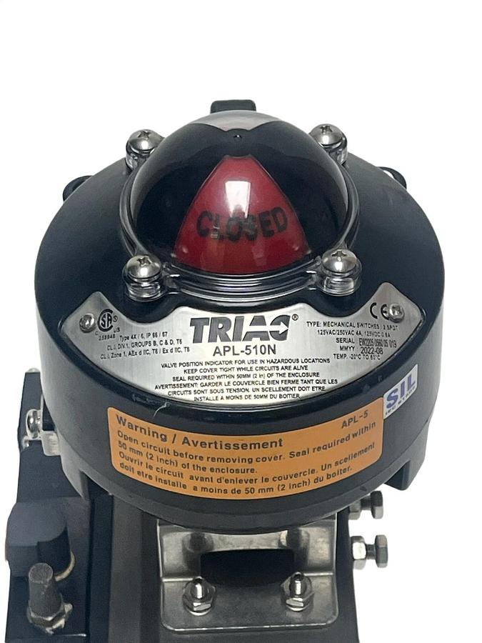 Triac 2R40DA Actuator w/ APL-510N Switch & TVC6 Solenoid - New Surplus