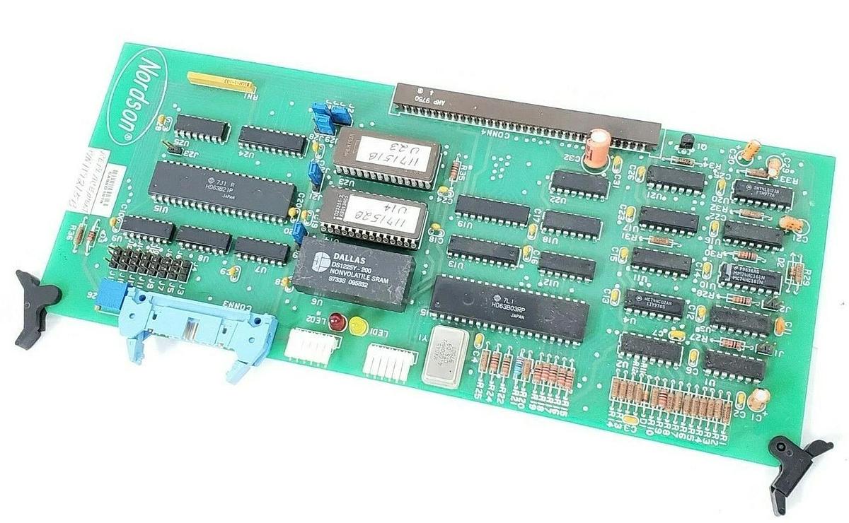 Used NORDSON 105781B PC BOARD 100822, REPLACEMENT P/N: 119215B W/ 117151B & 117152B