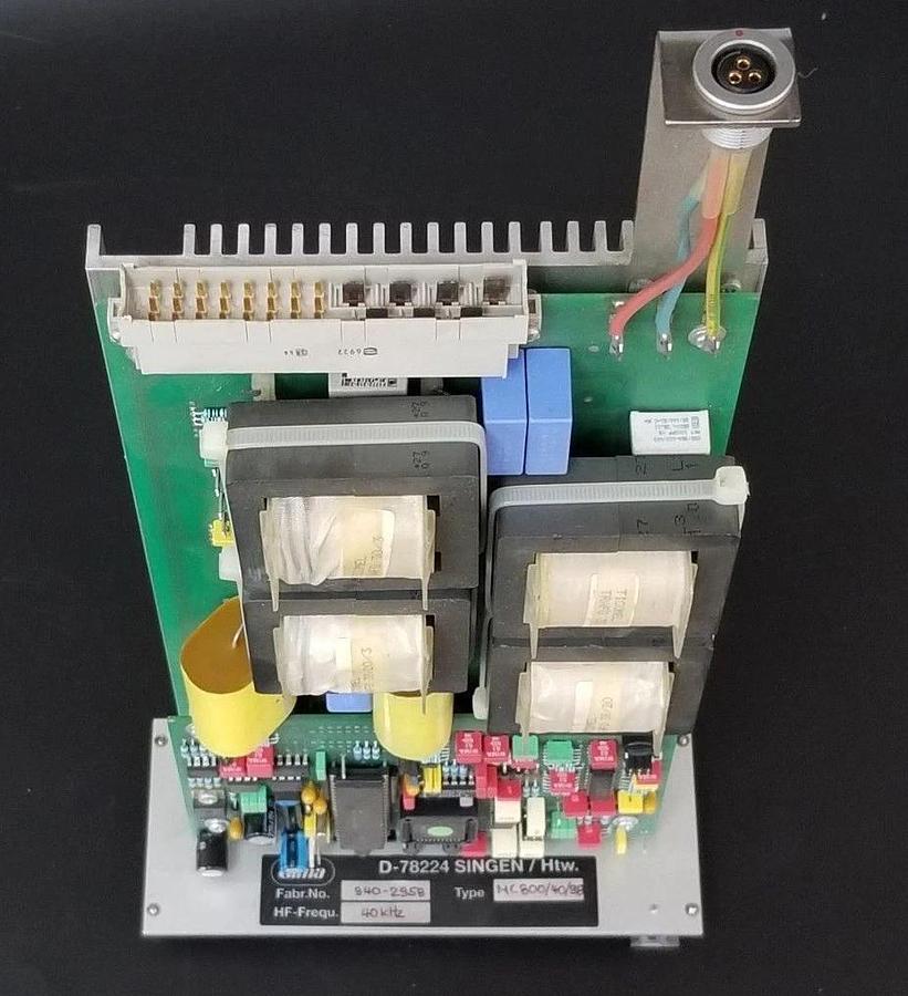 Used ELMA 940-2958 MC800/40/98 40kHz PROGRAMMING BOARD, D-78224, MC8004098