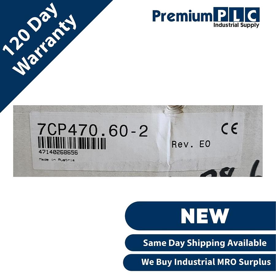 NEW B&R 7CP470.60-2 REV. E0 2003 CPU MODULE 24VDC 350kB SRAM, 512kB FlashPROM