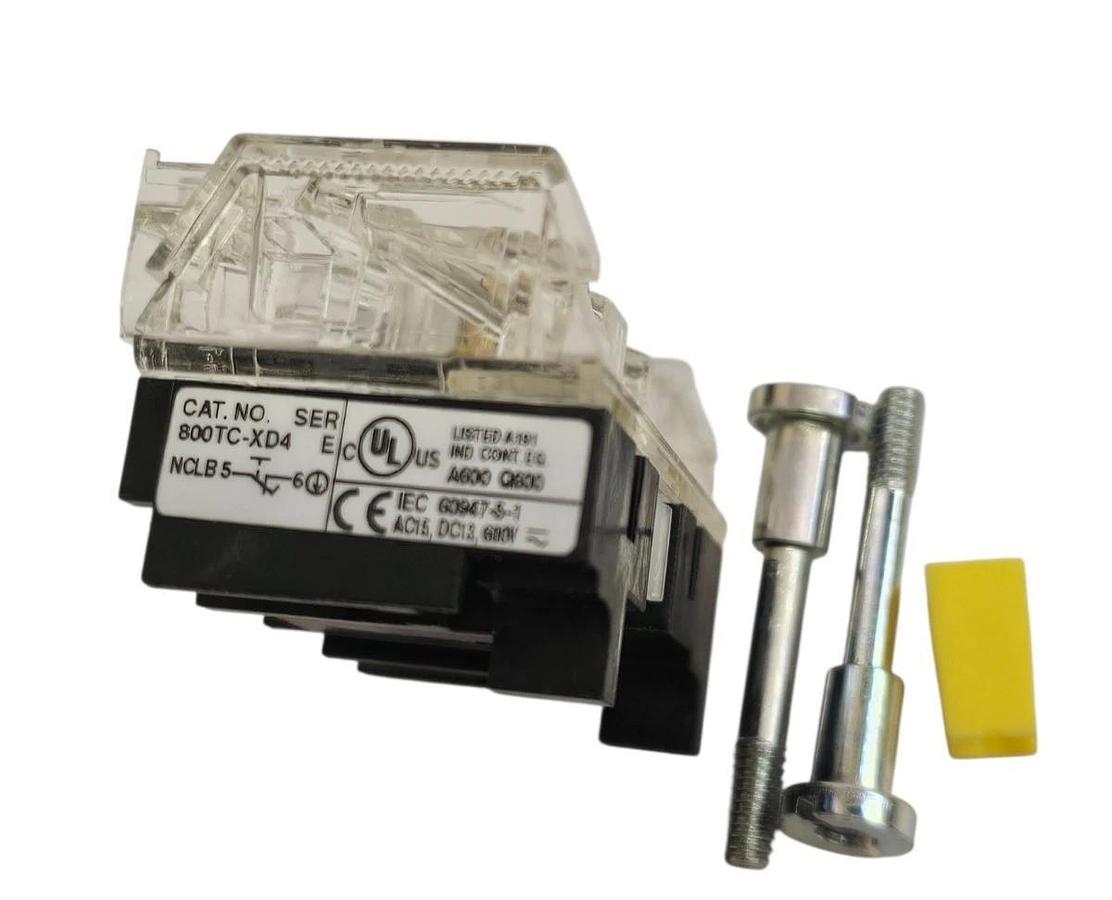 Used LOT OF 2 NIB ALLEN BRADLEY 800TC-XD4 CONTACT BLOCKS 800TCXD4 SER. E