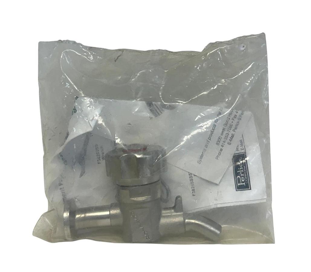 Used PERLICK F38304SS SAMPLING VALVE W/ 1/2'' TRI-CLAMP END FOR F38300 SERIES NSFS