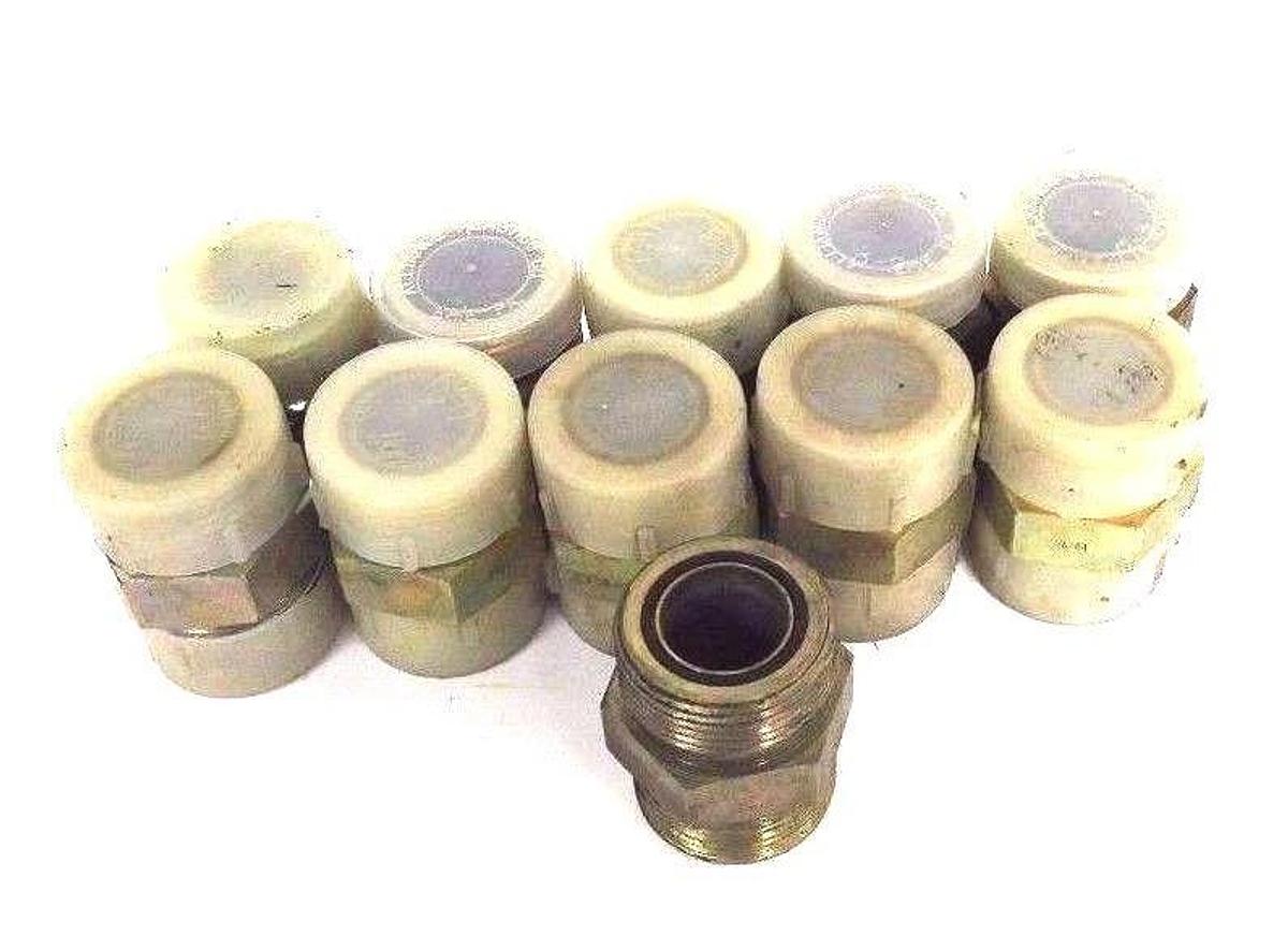 LOT OF 11 NEW PARKER 316 SS O RING SEAL UNION FITTINGS 1-7/16" MALE NPT CONN.