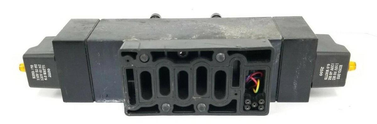 Used PARKER H3517BHA53A VALVE 150 PSI REPLACES H35VXBHA53A, 12.0 VA, K593-302 COILS