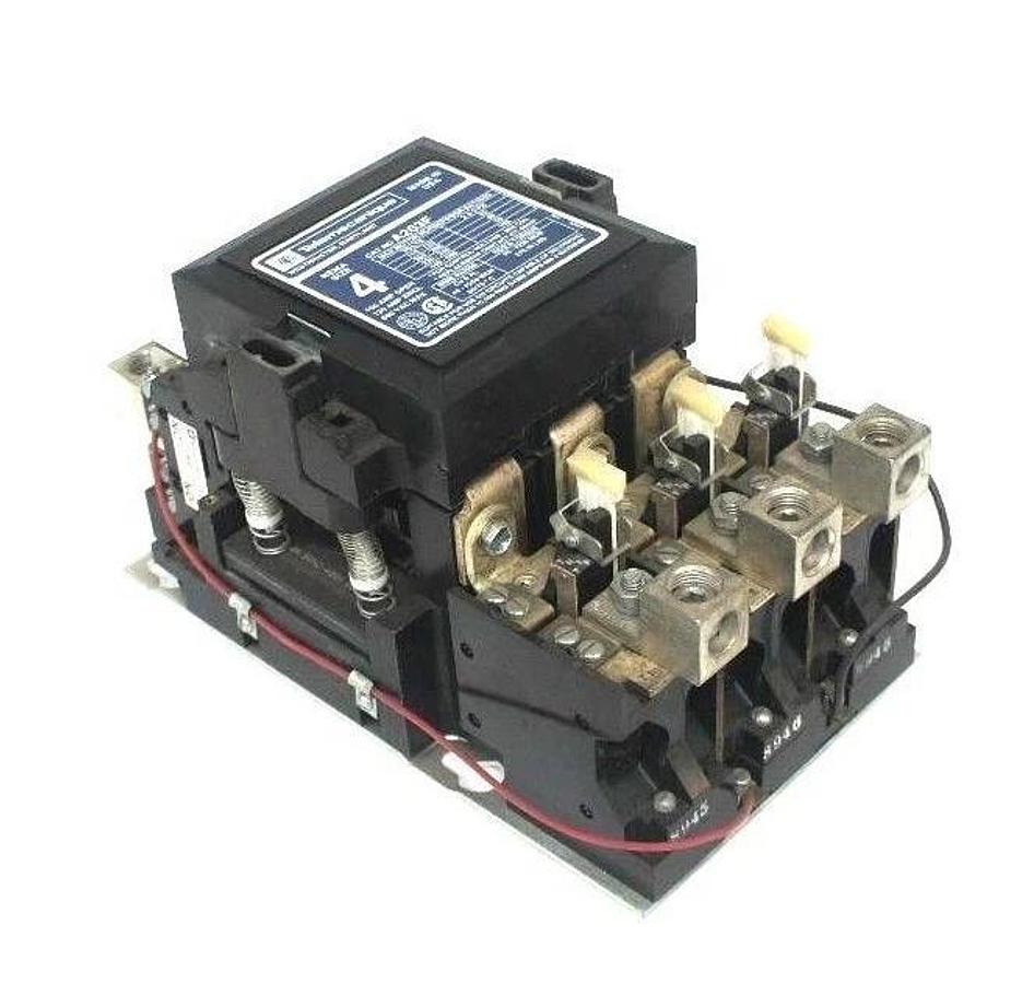 Used TELEMECANIQUE A203F MOTOR STARTER NEMA SIZE 4, 600V MAX, 100HP MAX, 120V COIL