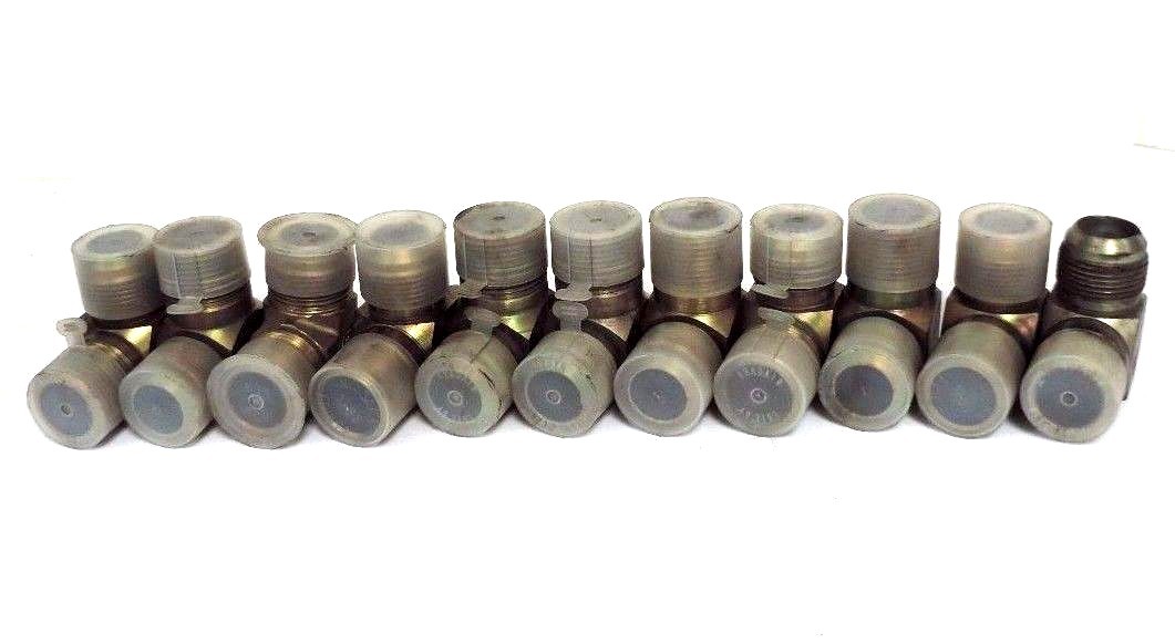 Used LOT OF 11 NEW EATON WEATHERHEAD 1-5/16" FLARE X 1-5/16" NPT 90 DEG ELBOWS