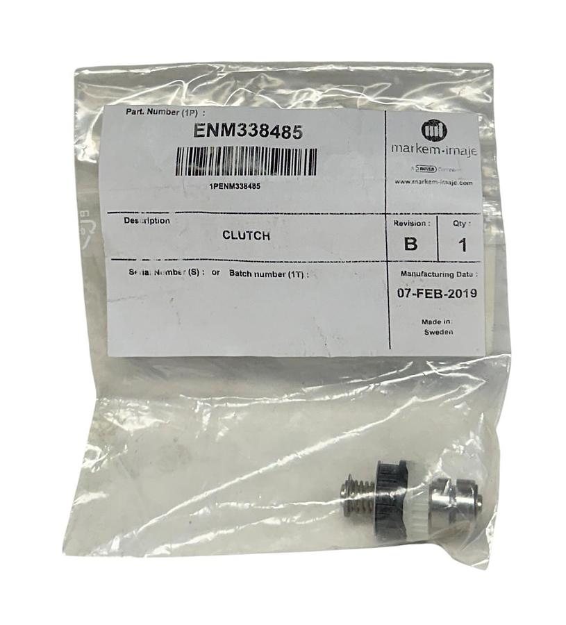 Used MARKEM-IMAJE ENM338485 OEM CLUTCH Rev. B SPARE NSFS