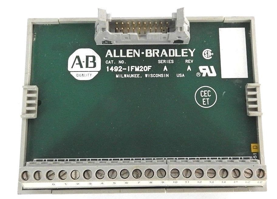 Used ALLEN BRADLEY 1492-IFM20F INTERFACE MODULE SER. A, REV. A