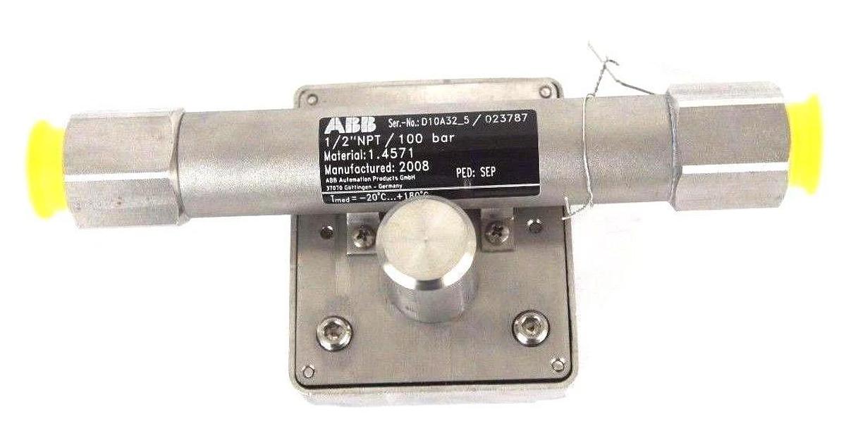 NEW ABB D10A32-5 FLOWMETER 1/2" NPT ORDER NO. 240144761/X044 D10A325