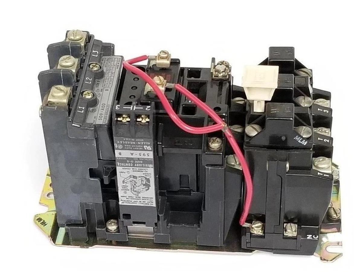 Used ALLEN BRADLEY 509-AOD NON REVERSING STARTER SER. B, 115-120VAC CB236 , 50/60HZ