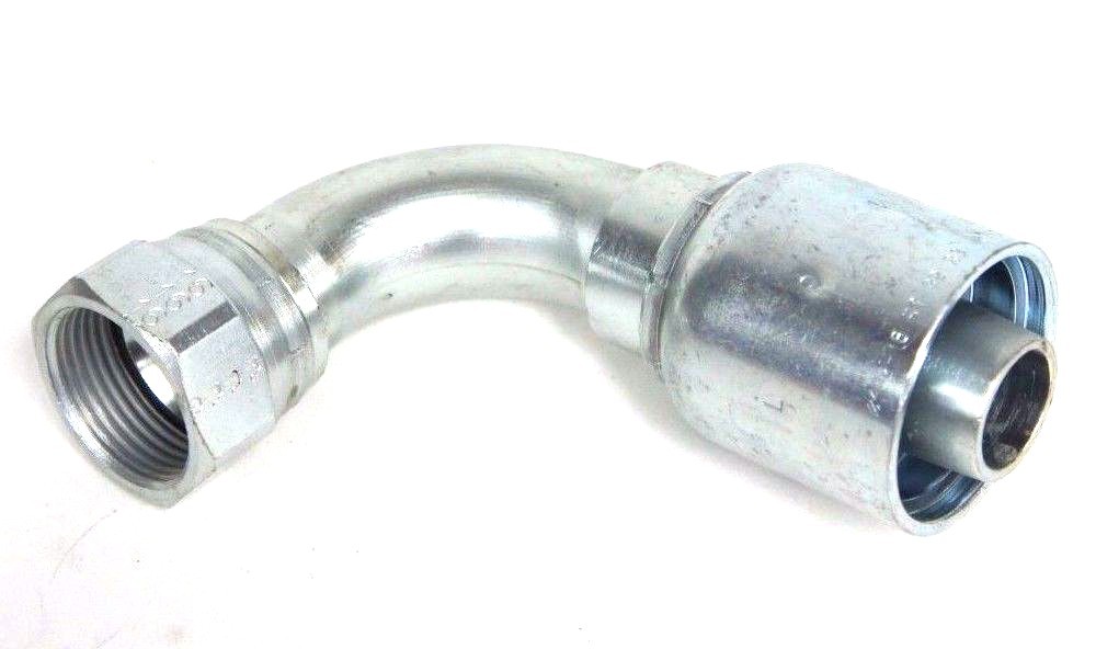 Used NEW PARKER 1L943-16-16 HYDRAULIC ELBOW HOSE FITTING 1" HOSE FITTING X 1" JIC