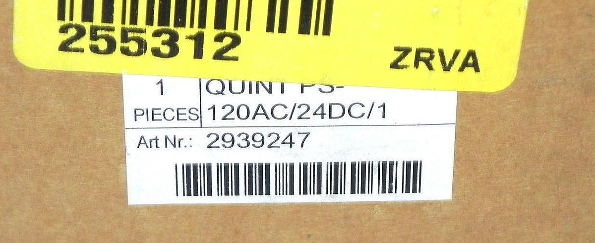 Used PHOENIX CONTACT QUINT PS-120AC/24DC/1 POWER SUPPLY ART# 2939247 78-139-4300
